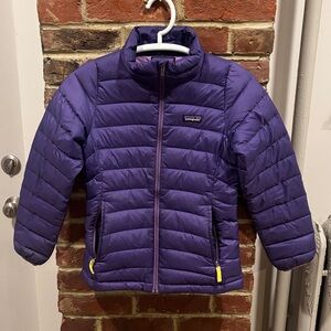 Purple Patagonia Kids Down Jacket